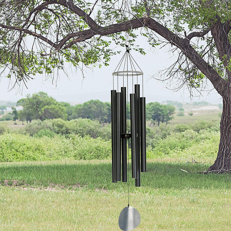 Arlmont & Co. 45" Large Tube Wind Chime Deep Tone Resonant Bass Sound